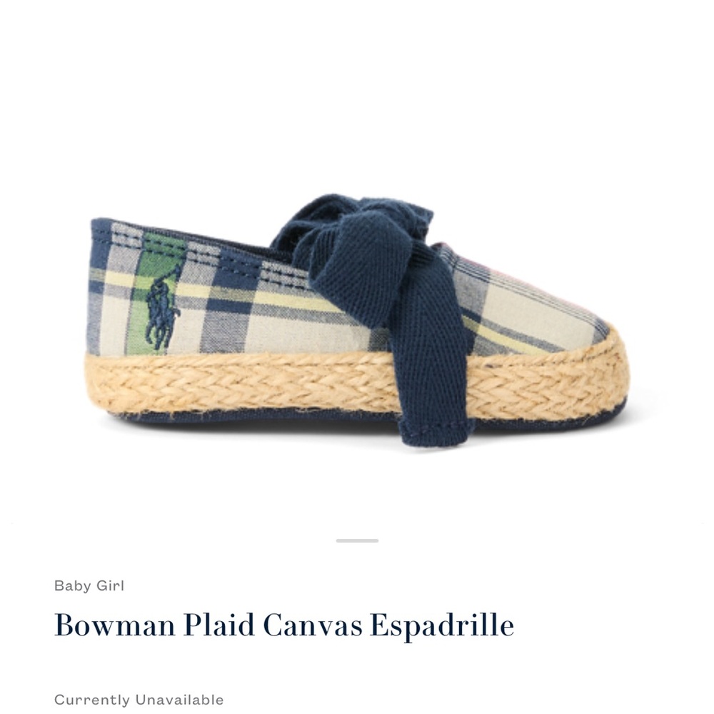 Polo RL Bowman Plaid Canvas
Espadrille baby girl 3